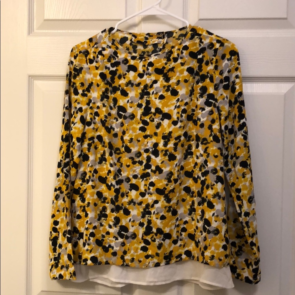 Yellow, White & Black Top